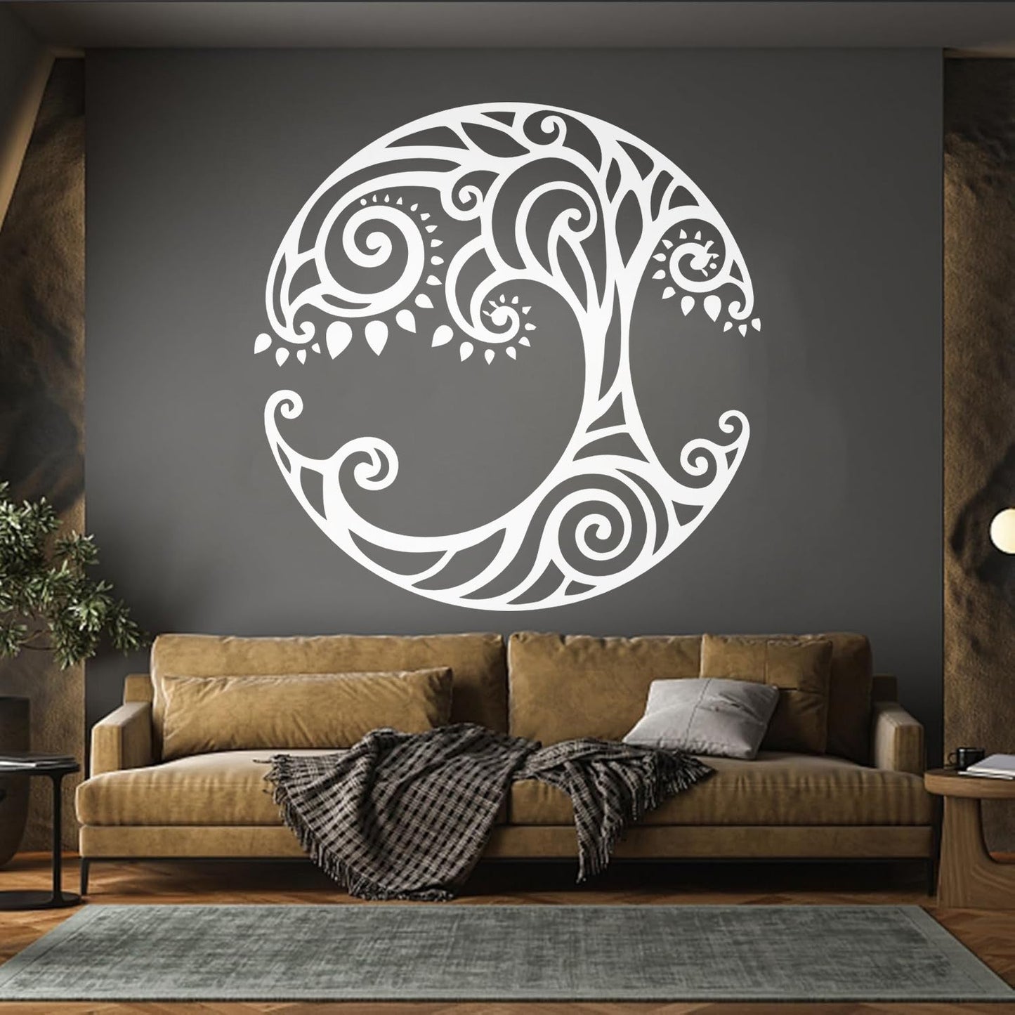 Lettering Decals Tree Of Life Ornament Natural Celtic Symbol Window Decals
