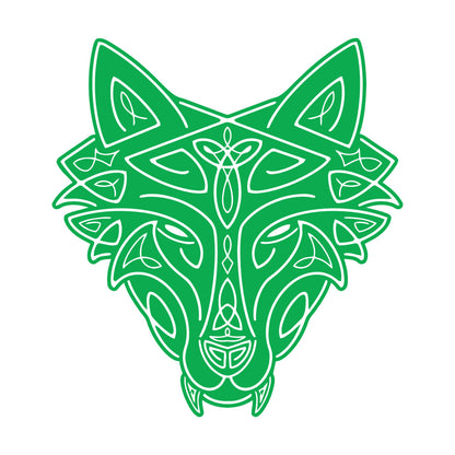 Vinyl Wall Stickers Wild Wolf Celtic Animal Head Ornament Removable Without Leaving Glue