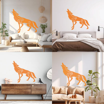Wall Decals Wolf Irish Celtic Patterns Celts Ireland Self Adhesive