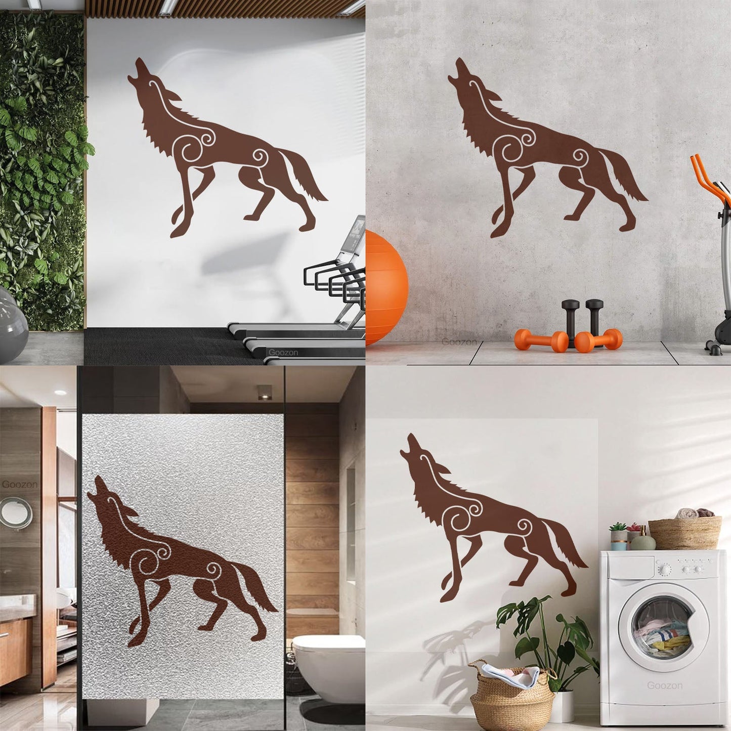 Wall Decals Wolf Irish Celtic Patterns Celts Ireland Self Adhesive
