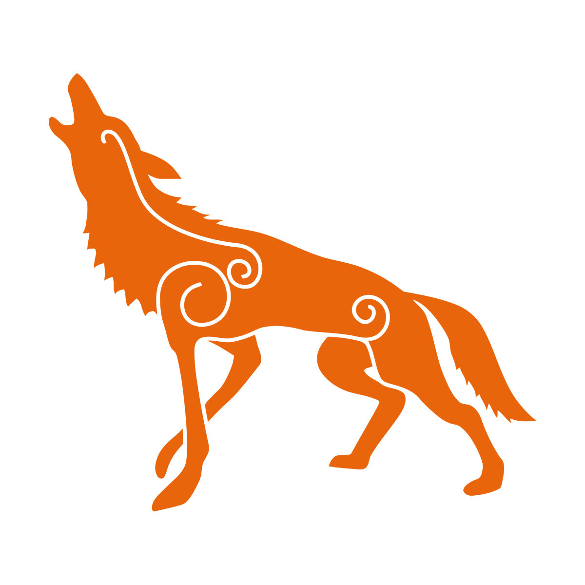 Wall Decals Wolf Irish Celtic Patterns Celts Ireland Self Adhesive