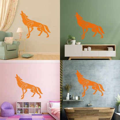 Wall Decals Wolf Irish Celtic Patterns Celts Ireland Self Adhesive