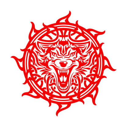 Engraving Decals Celtic Patterns Irish Wolf Ireland Multi Color Selection