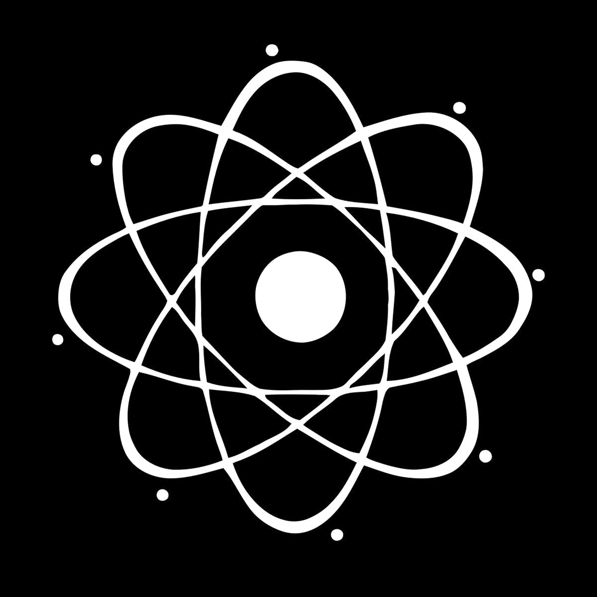 Fine Carving Stickers Atom Large Nuclear Science Chemistry Physics Multiple Size Options