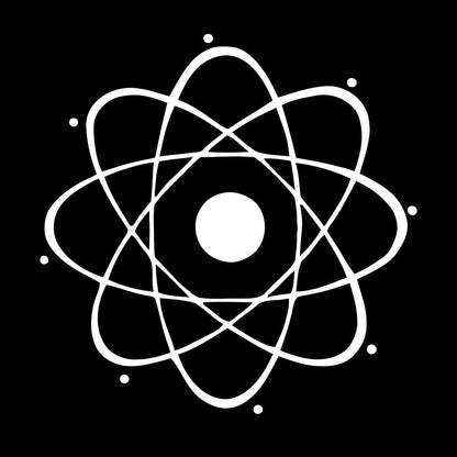 Fine Carving Stickers Atom Large Nuclear Science Chemistry Physics Multiple Size Options