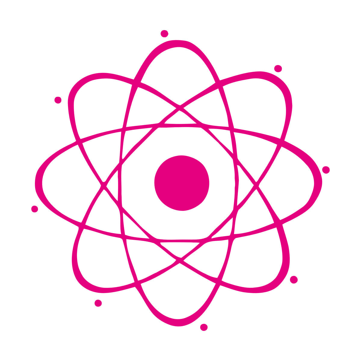 Fine Carving Stickers Atom Large Nuclear Science Chemistry Physics Multiple Size Options