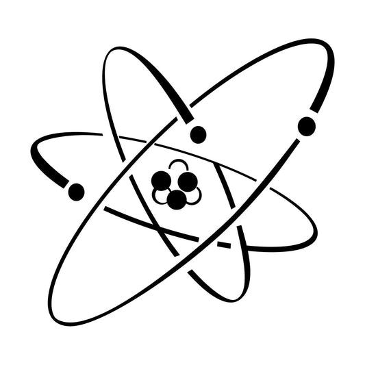 Wall Stickers Atom Electron Science Chemistry Nuclear Physics Waterproof