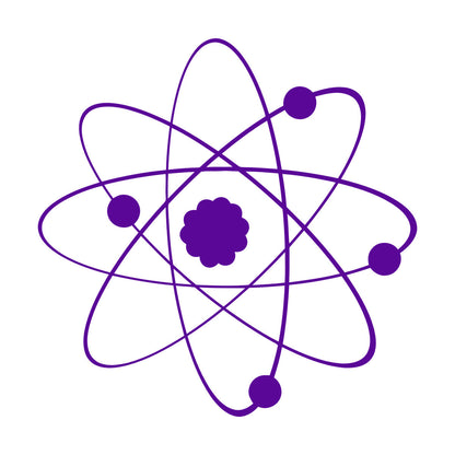 Vinyl Art Sticker Atom Science Chemistry Classroom School Personalized Customization