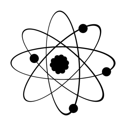 Vinyl Art Sticker Atom Science Chemistry Classroom School Personalized Customization