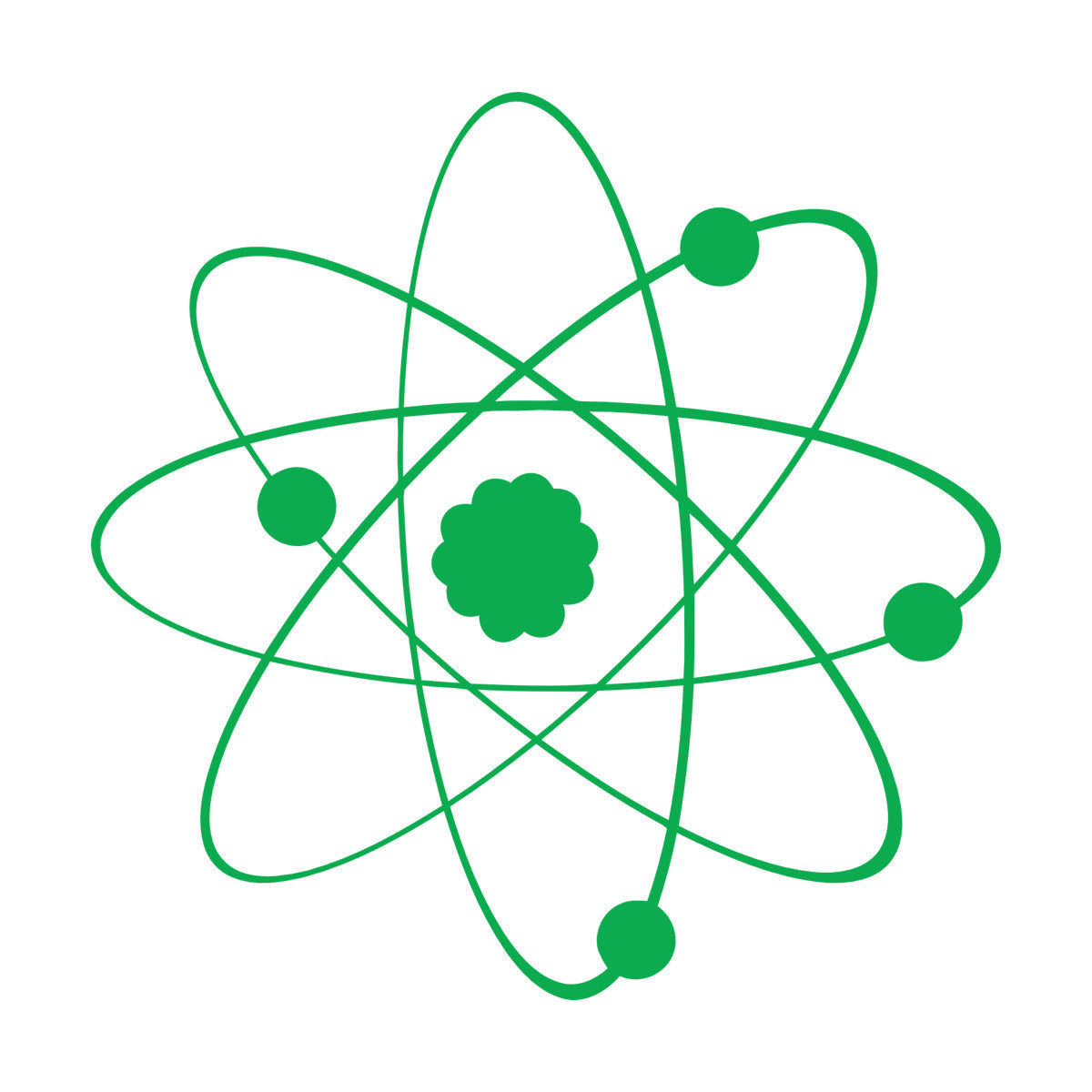 Vinyl Art Sticker Atom Science Chemistry Classroom School Personalized Customization