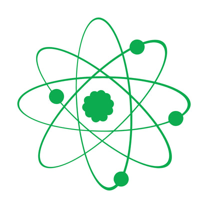 Vinyl Art Sticker Atom Science Chemistry Classroom School Personalized Customization