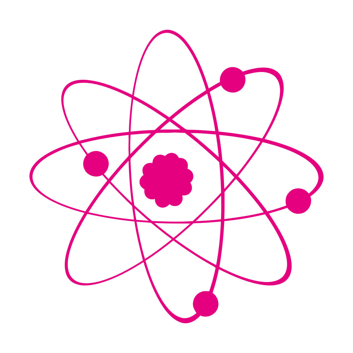 Vinyl Art Sticker Atom Science Chemistry Classroom School Personalized Customization