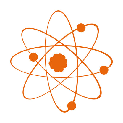 Vinyl Art Sticker Atom Science Chemistry Classroom School Personalized Customization