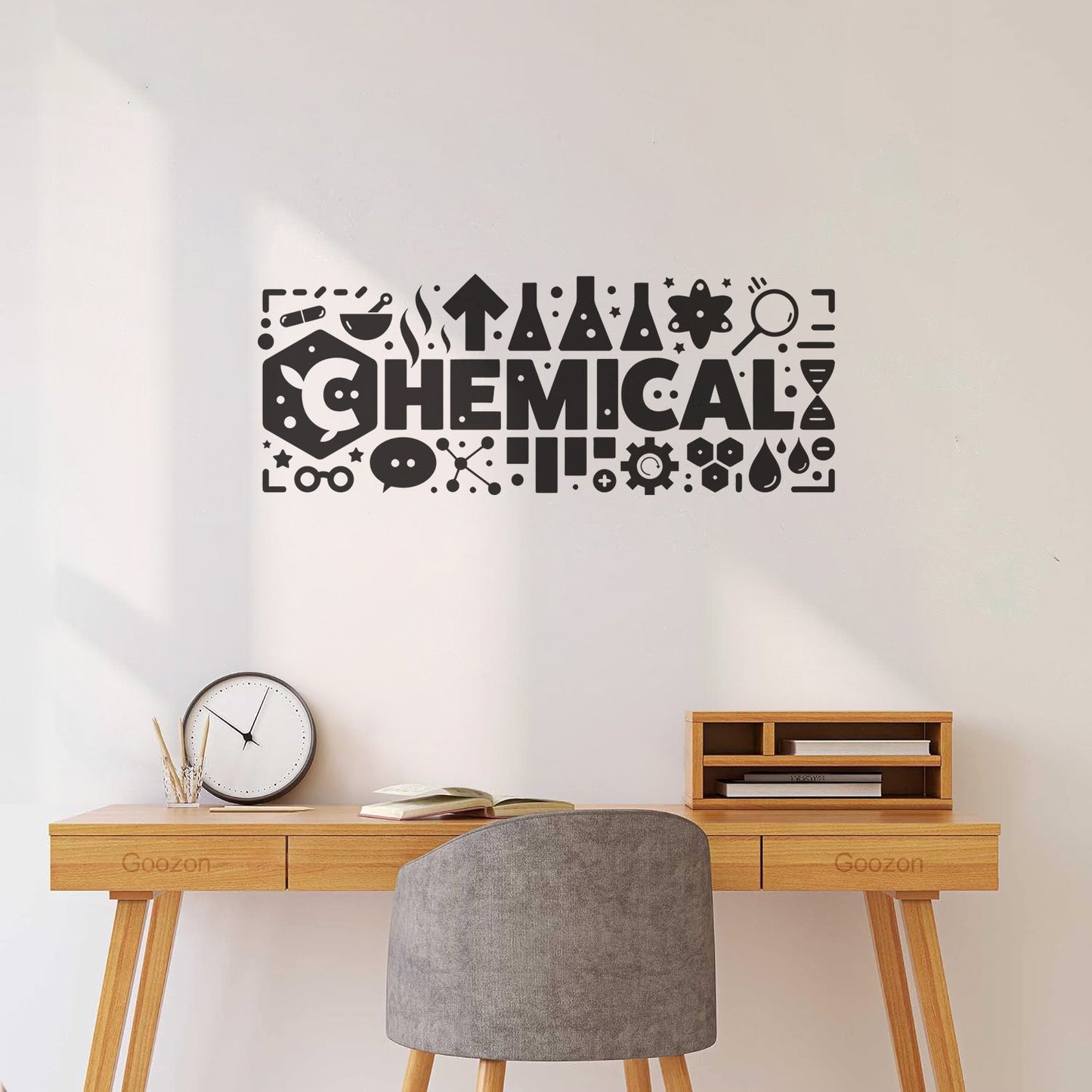 Chemical Laboratory Science Classroom Chemistry Wall Decals Paster Paper Window Decals