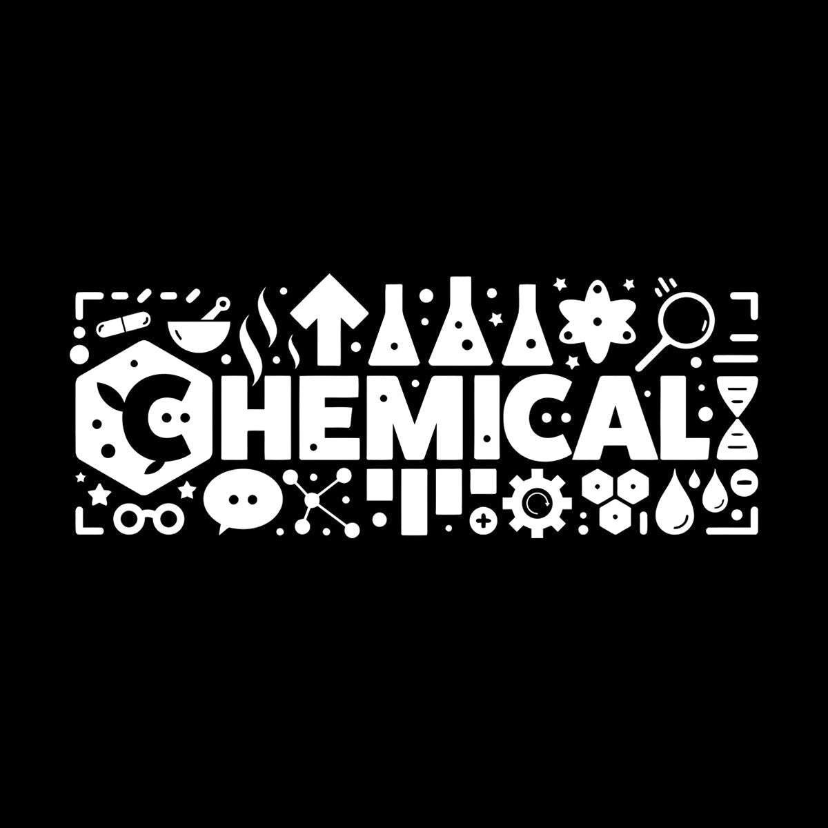 Chemical Laboratory Science Classroom Chemistry Wall Decals Paster Paper Window Decals