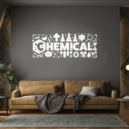 Chemical Laboratory Science Classroom Chemistry Wall Decals Paster Paper Window Decals