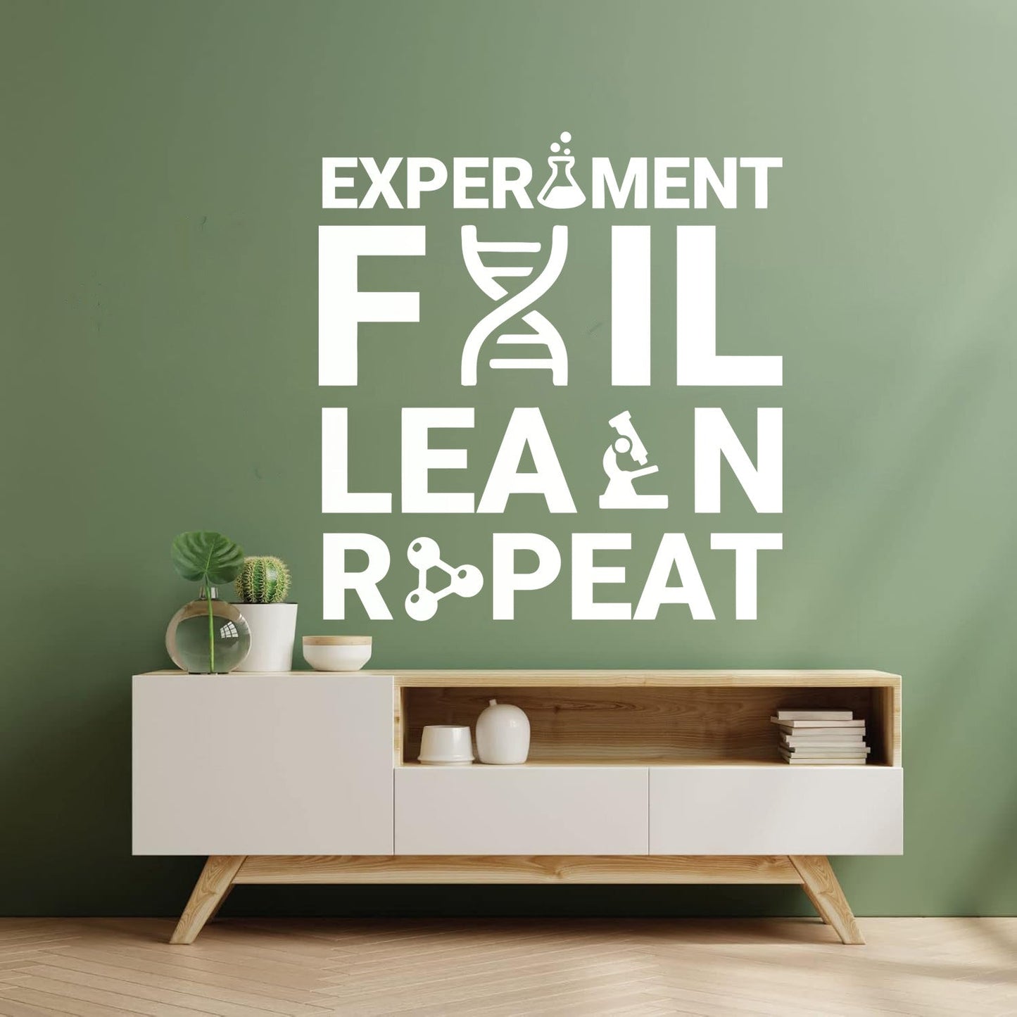 Wall Decals Chemistry Everything Experiment Learn Lettering Store Decoration