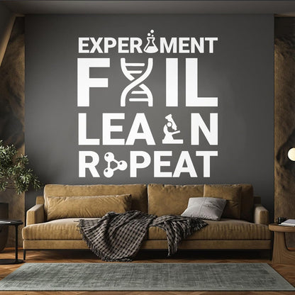Wall Decals Chemistry Everything Experiment Learn Lettering Store Decoration