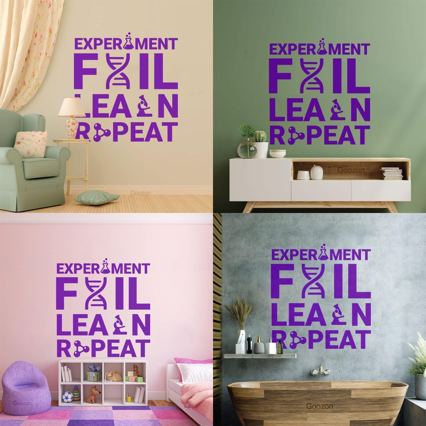 Wall Decals Chemistry Everything Experiment Learn Lettering Store Decoration