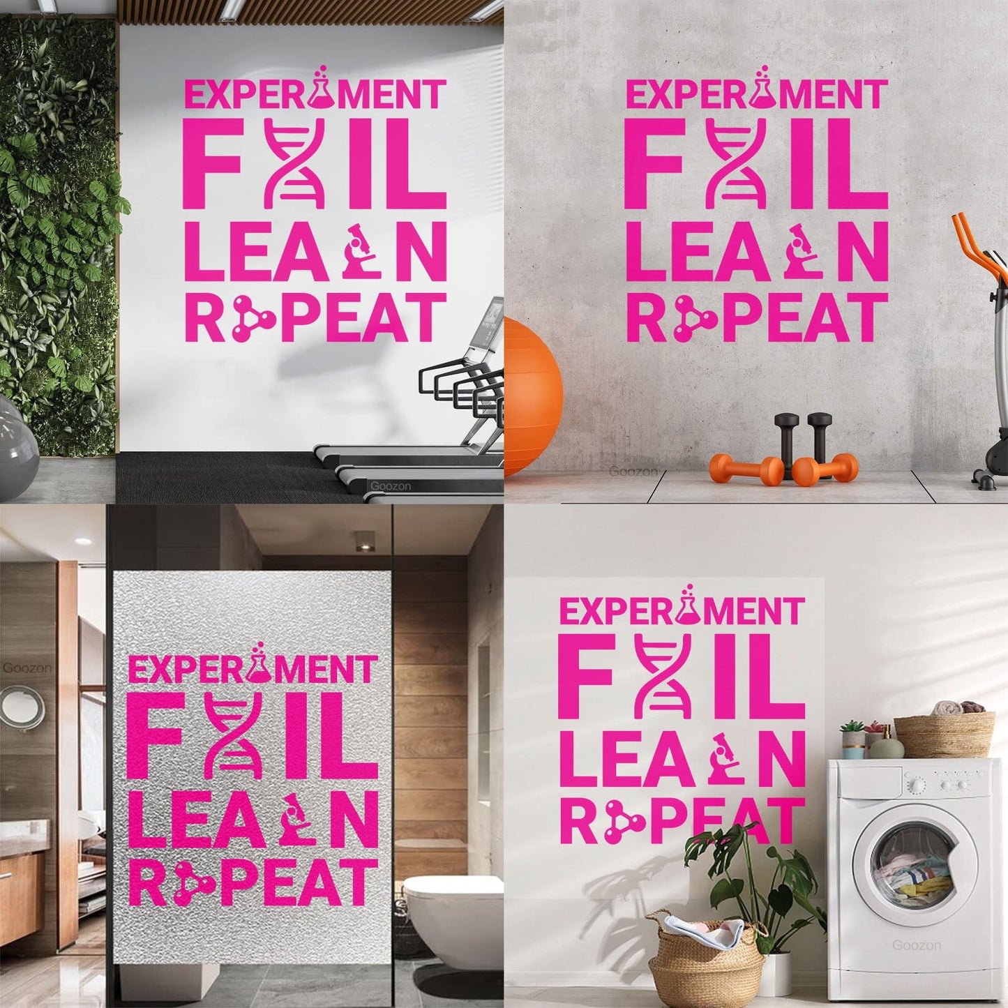 Wall Decals Chemistry Everything Experiment Learn Lettering Store Decoration