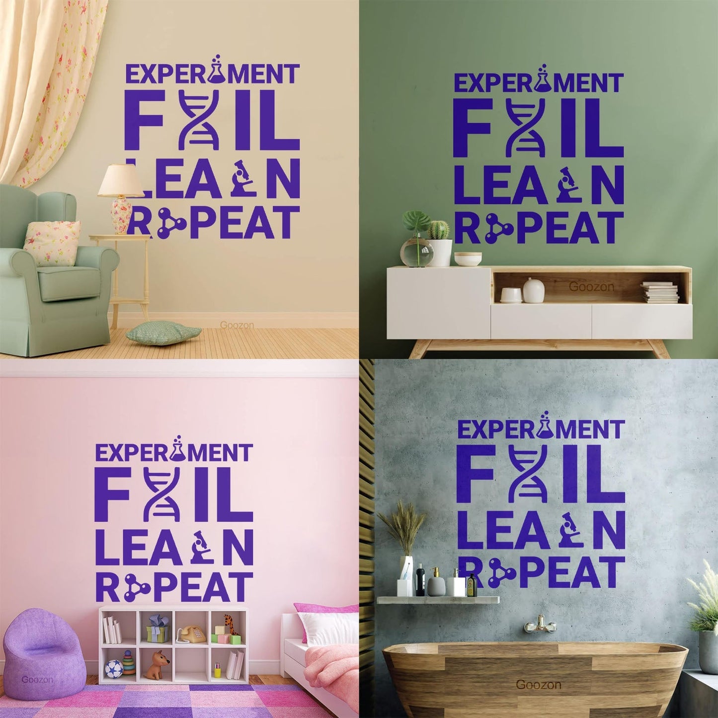 Wall Decals Chemistry Everything Experiment Learn Lettering Store Decoration