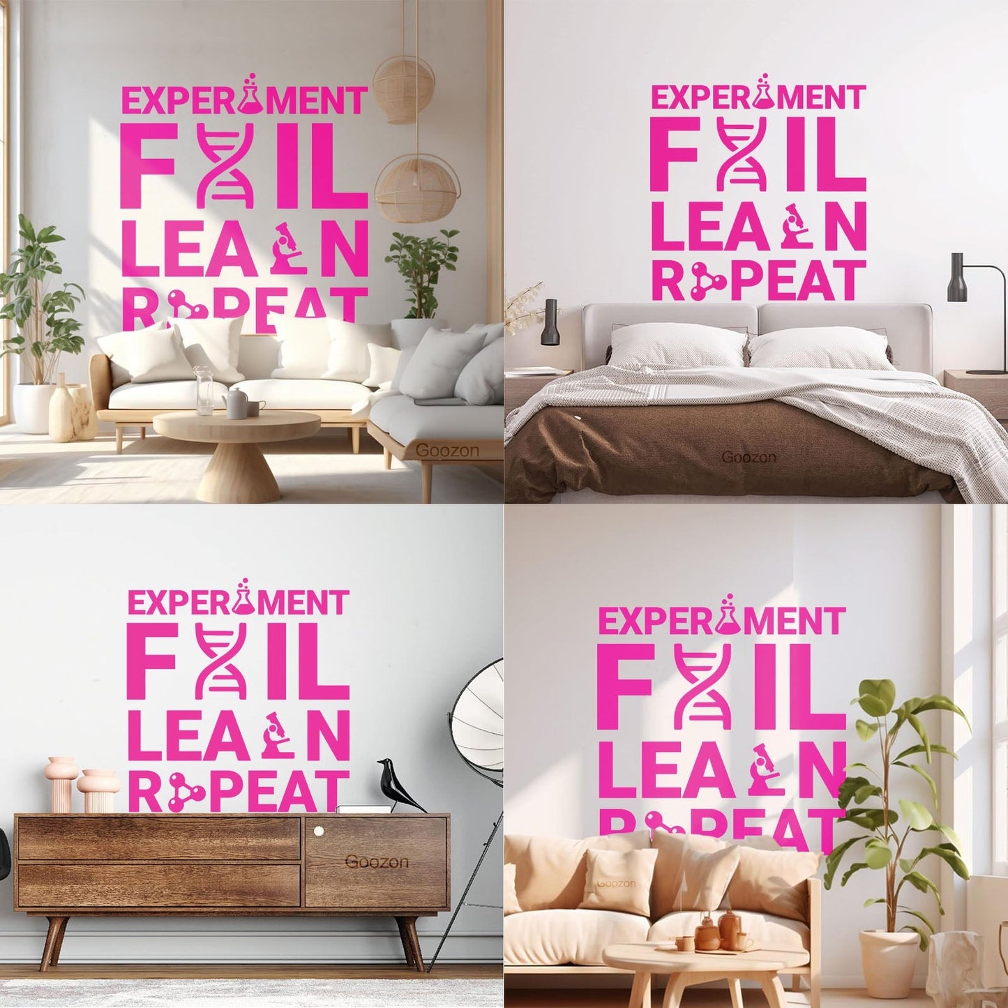 Wall Decals Chemistry Everything Experiment Learn Lettering Store Decoration