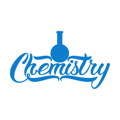 Vinyl Wall Decals Chemistry Glassware Words Lab Classroom School Tattoo Culture
