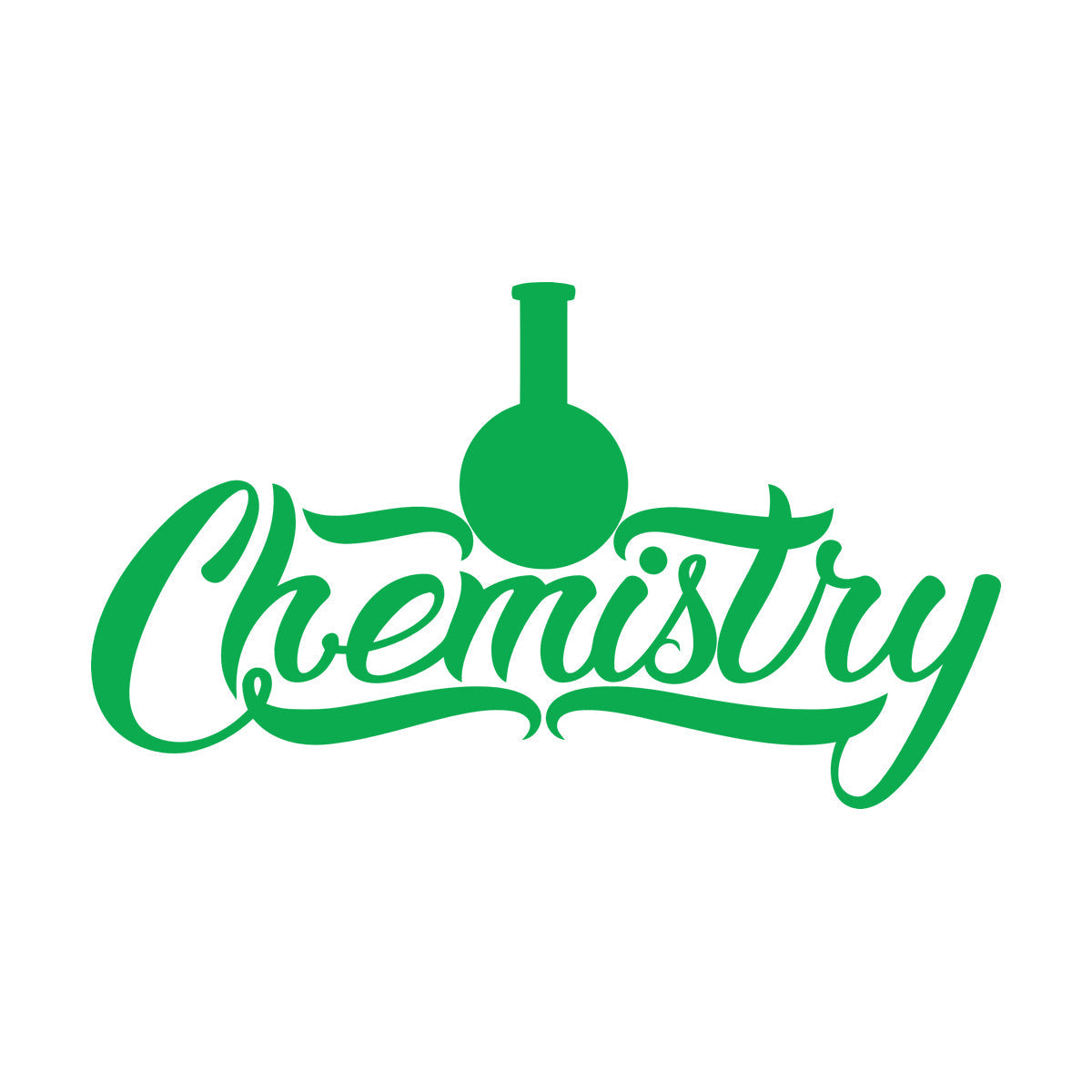 Vinyl Wall Decals Chemistry Glassware Words Lab Classroom School Tattoo Culture