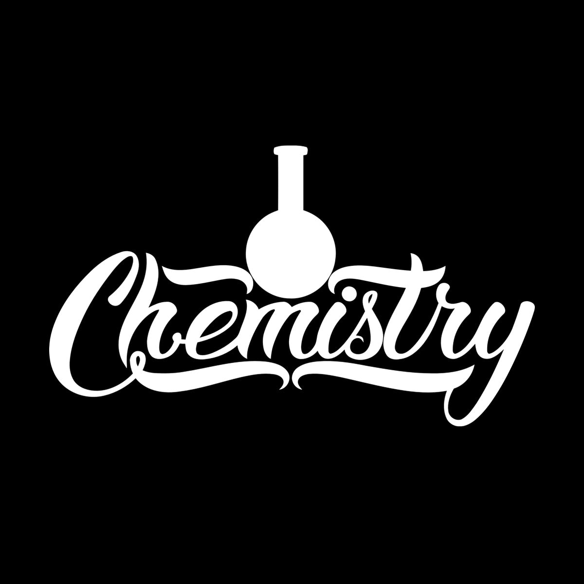Vinyl Wall Decals Chemistry Glassware Words Lab Classroom School Tattoo Culture