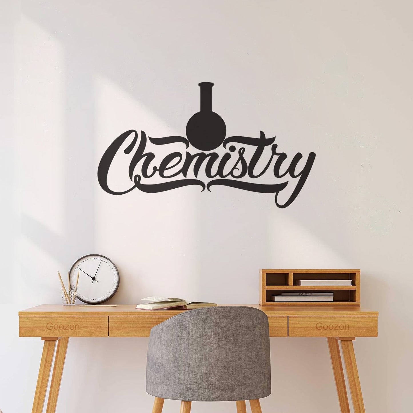 Vinyl Wall Decals Chemistry Glassware Words Lab Classroom School Tattoo Culture