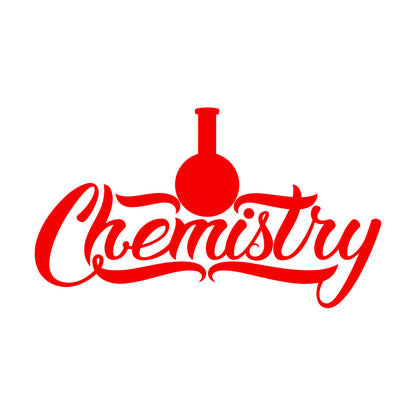 Vinyl Wall Decals Chemistry Glassware Words Lab Classroom School Tattoo Culture