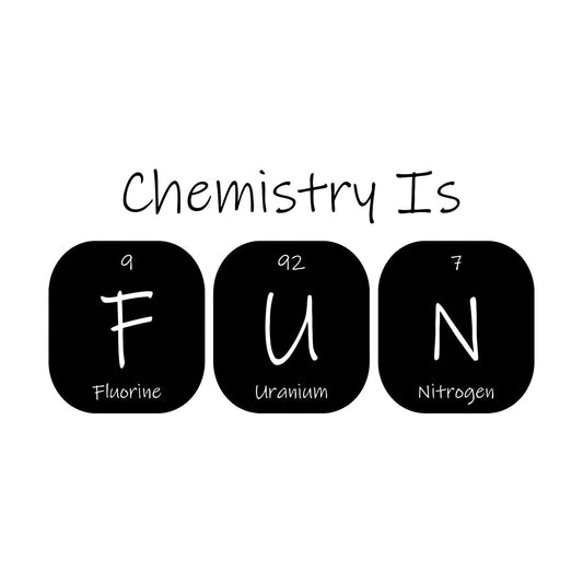 Chemistry Is Fun School Science Periodic Table Engraving Decals Removable Without Leaving Glue