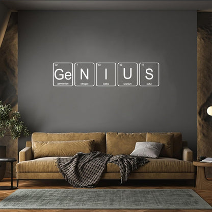 Wall Vinyl Sticker Decor Chemistry School Genius Chemical Lab Science Class Multi Color Selection