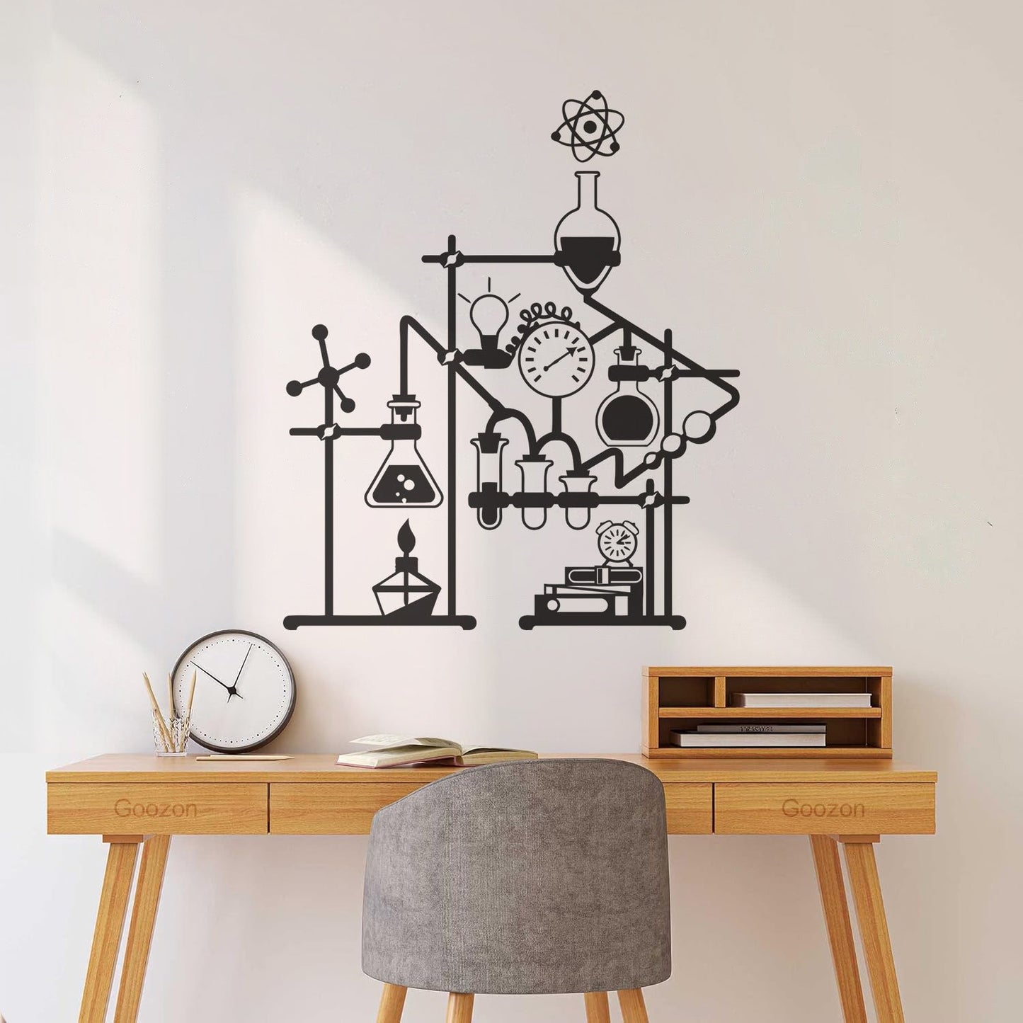 Fine Carving Stickers Chemistry School Science Chemical Laboratory Equipped With Transfer Film Kit