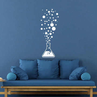 Engraving Stickers Chemistry Test Tube Science Scientist Bubbles Waterproof