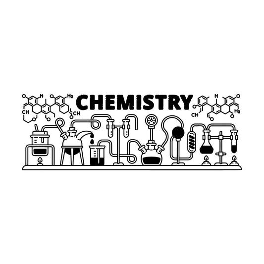 Lettering Decals Chemistry Words Science Laboratory It Won'T Fall Off