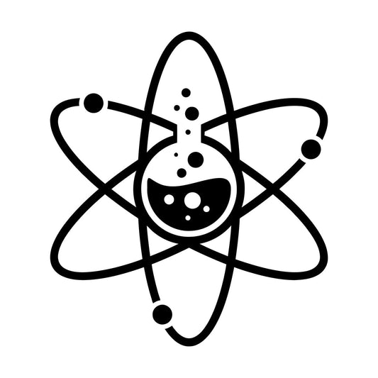 Wall Decals Lab Atom Chemistry Science Laboratory School Car Body Decoration