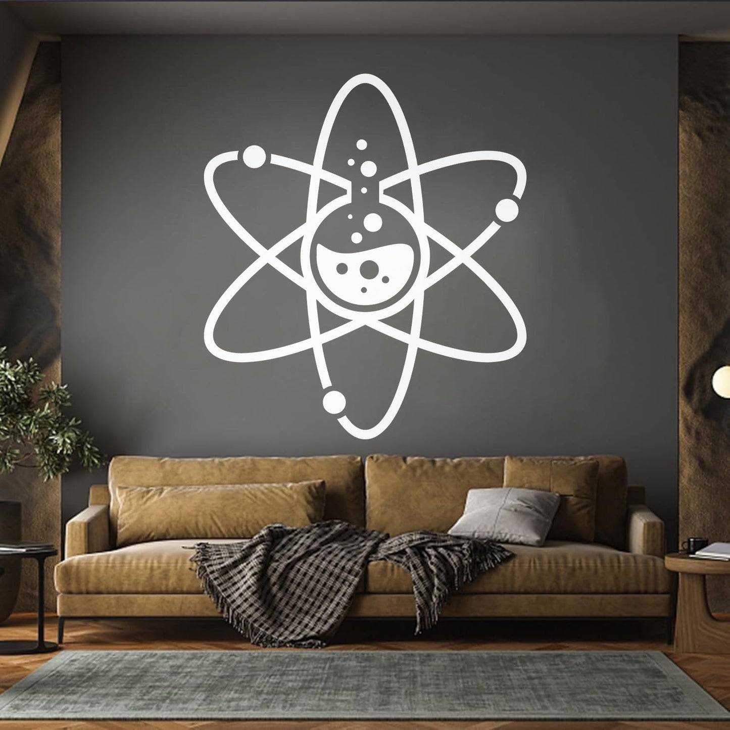 Wall Decals Lab Atom Chemistry Science Laboratory School Car Body Decoration