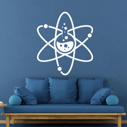 Wall Decals Lab Atom Chemistry Science Laboratory School Car Body Decoration