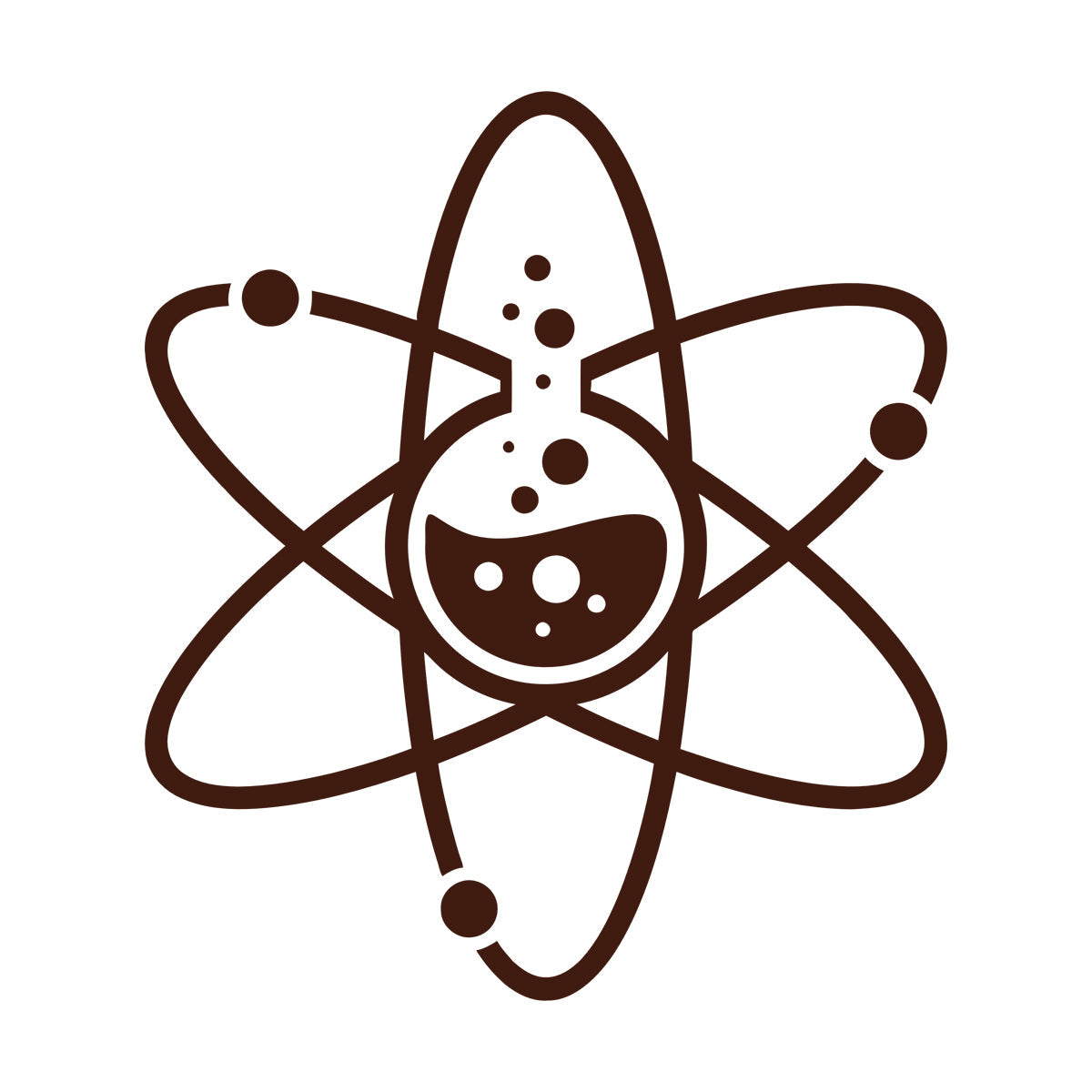 Wall Decals Lab Atom Chemistry Science Laboratory School Car Body Decoration