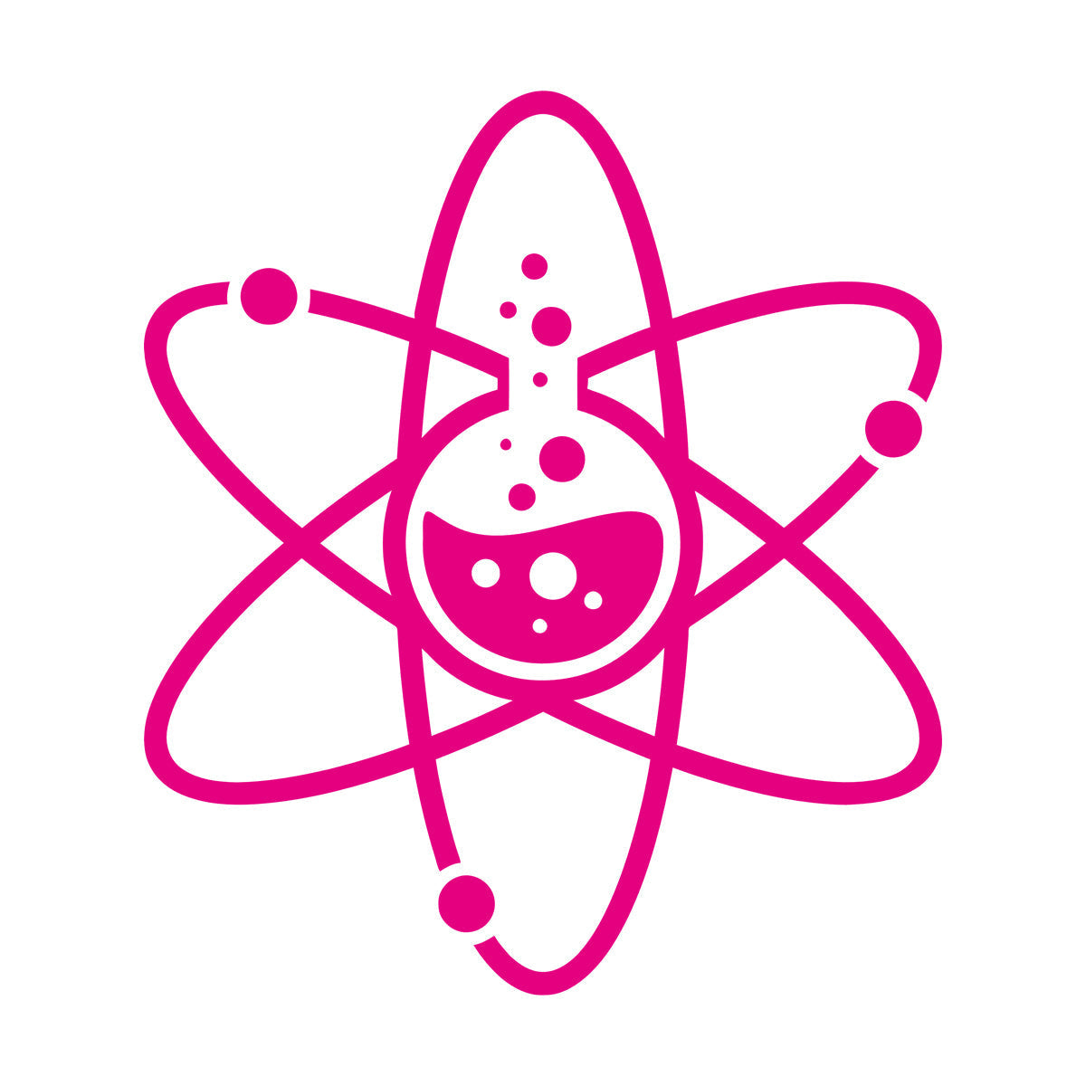 Wall Decals Lab Atom Chemistry Science Laboratory School Car Body Decoration