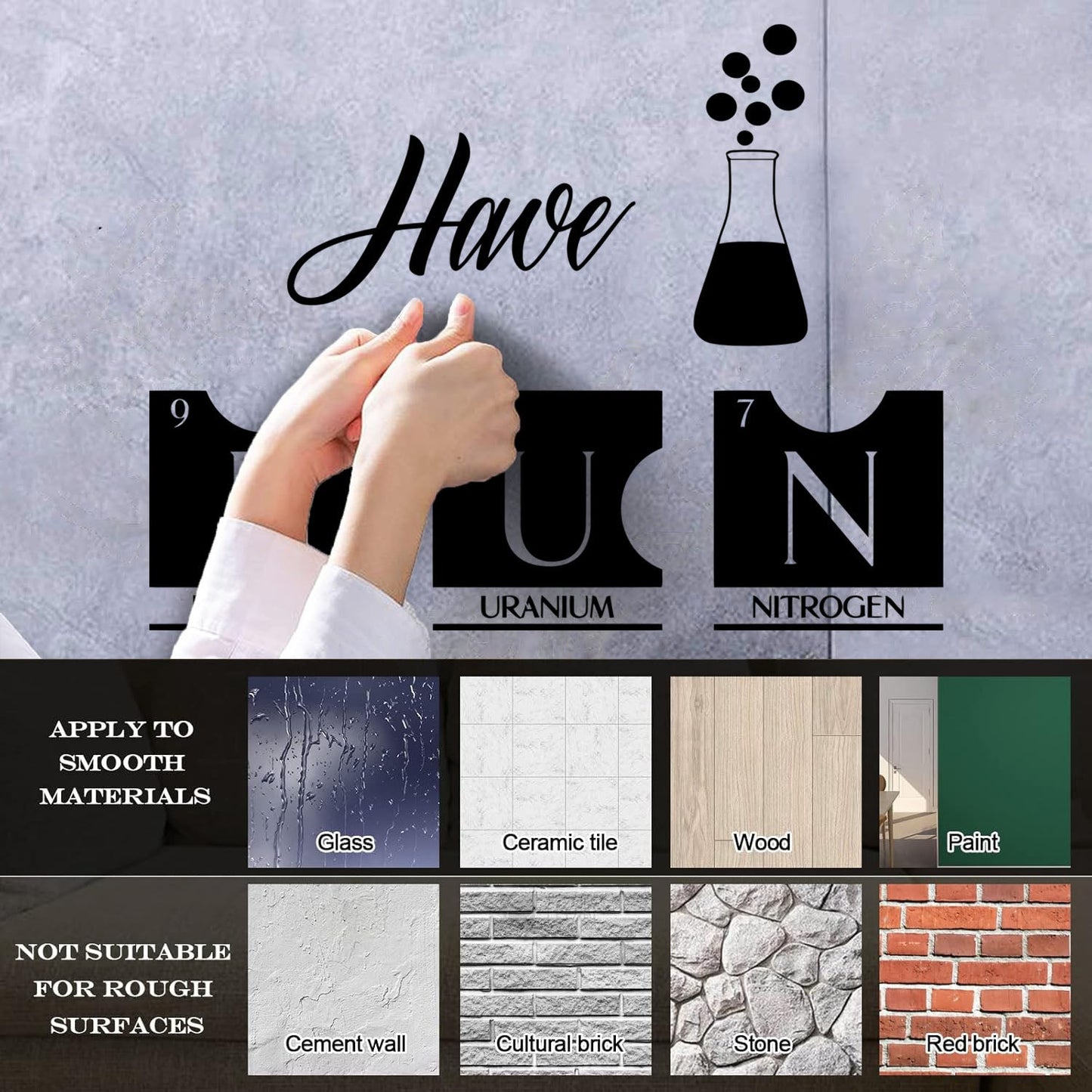 Engraving Decals Laboratory Chemical Chemistry Classroom Glass Stickers