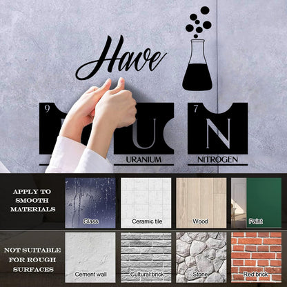 Engraving Decals Laboratory Chemical Chemistry Classroom Glass Stickers