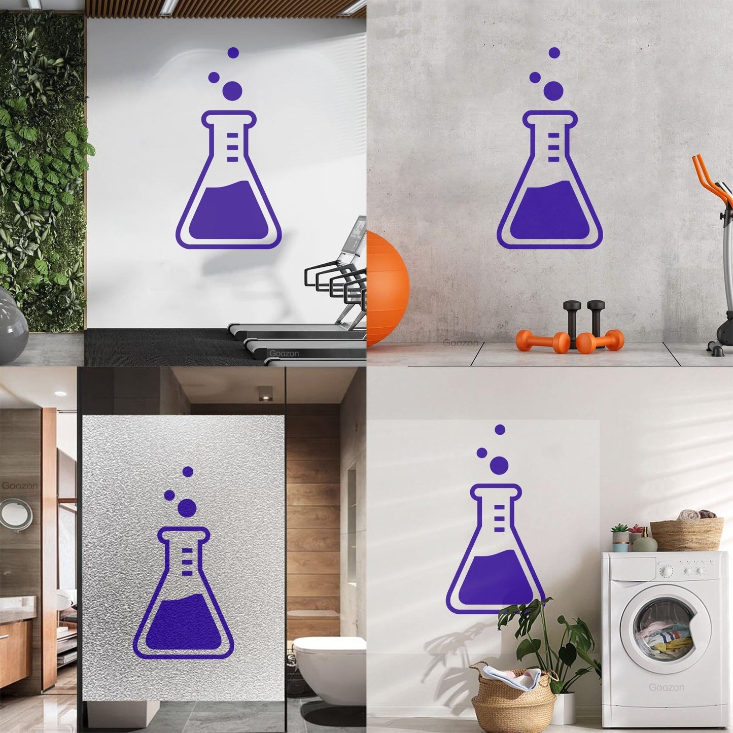 Laboratory Zone Science Lab School Chemistry Classroom Mural And Wall Vinyl Decal Store Decoration