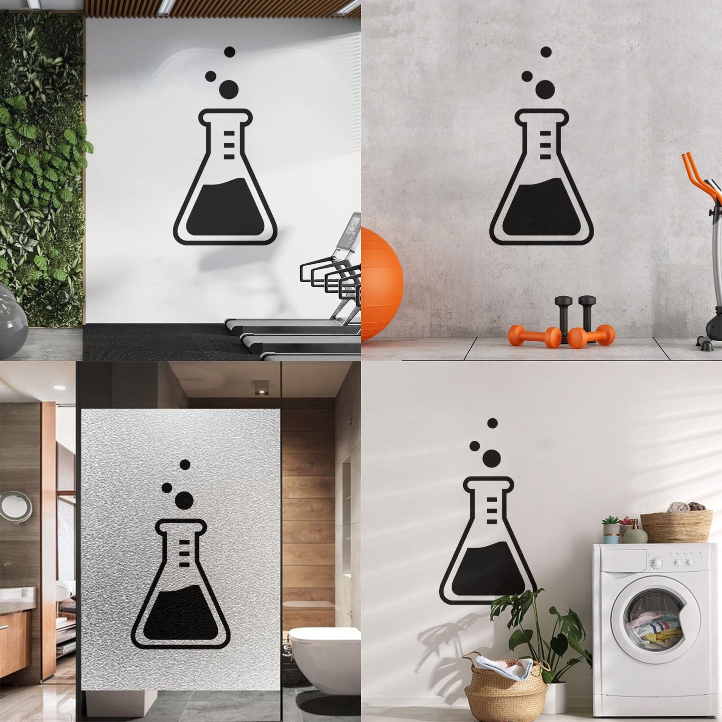 Laboratory Zone Science Lab School Chemistry Classroom Mural And Wall Vinyl Decal Store Decoration