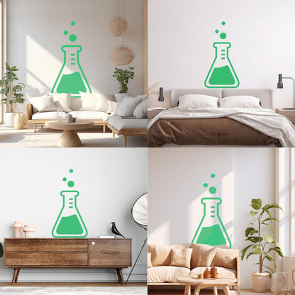 Laboratory Zone Science Lab School Chemistry Classroom Mural And Wall Vinyl Decal Store Decoration