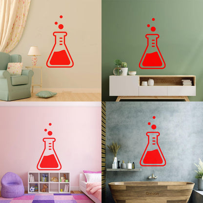 Laboratory Zone Science Lab School Chemistry Classroom Mural And Wall Vinyl Decal Store Decoration