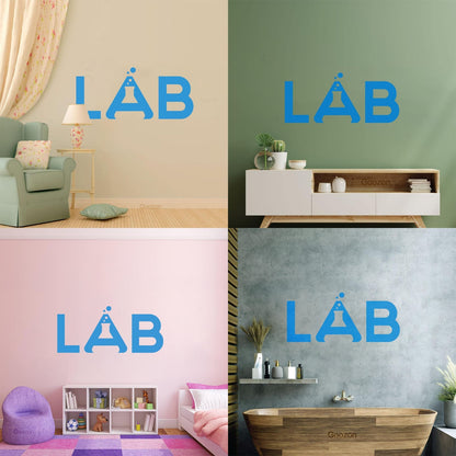 Wall Stickers Paster Paper Lab School Chemistry Laboratory Science Class Tattoo Culture