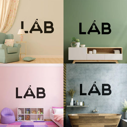 Wall Stickers Paster Paper Lab School Chemistry Laboratory Science Class Tattoo Culture