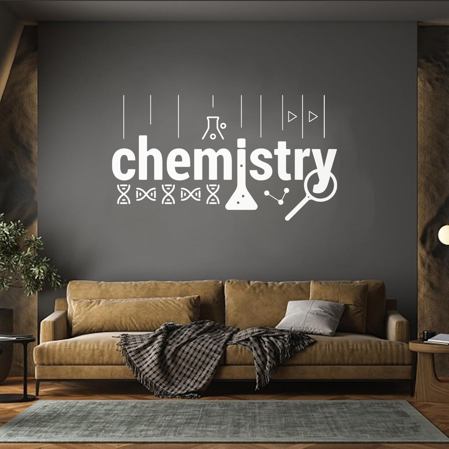 Wall Vinyl Sticker Decor Lab School Science Chemistry Physics Removable Without Leaving Glue